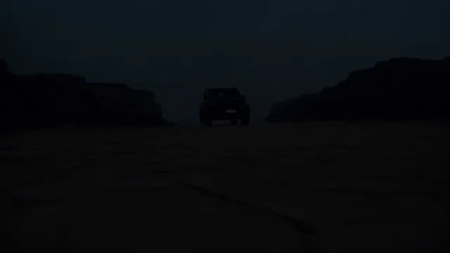 Kling 3 — Premium automotive commercial, photorealistic, 15s. Cinematic, hard 
cuts, anamorphic, high con