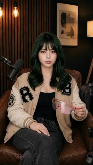 Kling 3 — [Character A: Mira, the attached avatar, young woman with deep forest-green medium-length straig
